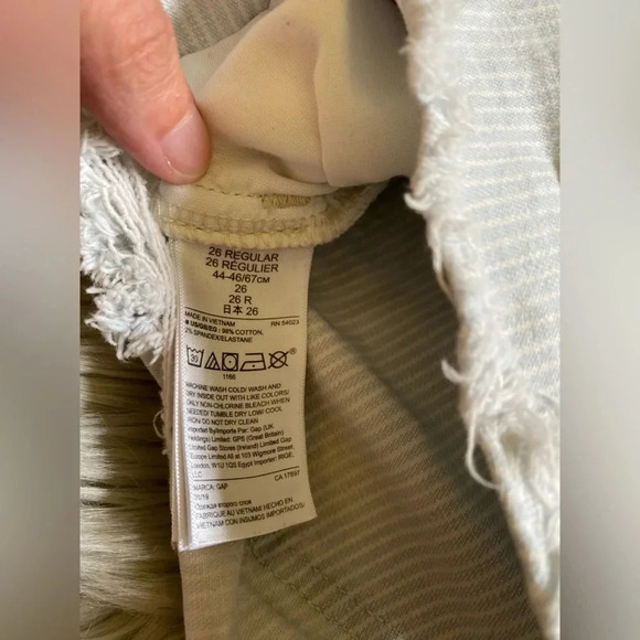 Gap striped jean shorts - Picture 9 of 9